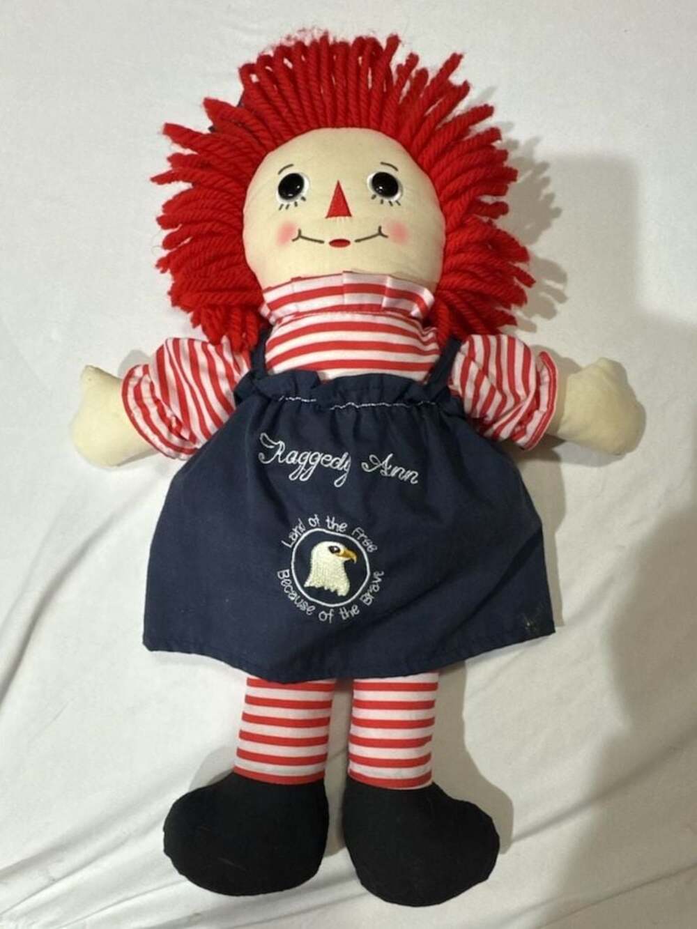 Applause Raggedy Ann Doll with 'Land of the Free' Embroidery